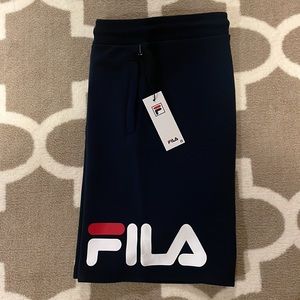 Fila draw string navy shorts